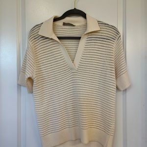Never worn, polo style sweater.